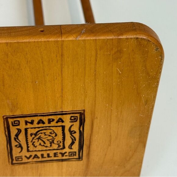 Vintage Napa Valley Box Co Wooden Adjustable Rack Tabletop Bookshelf - Picture 4 of 8